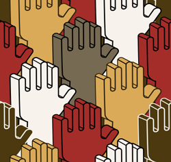 Cartoon Hands  Reaching Up